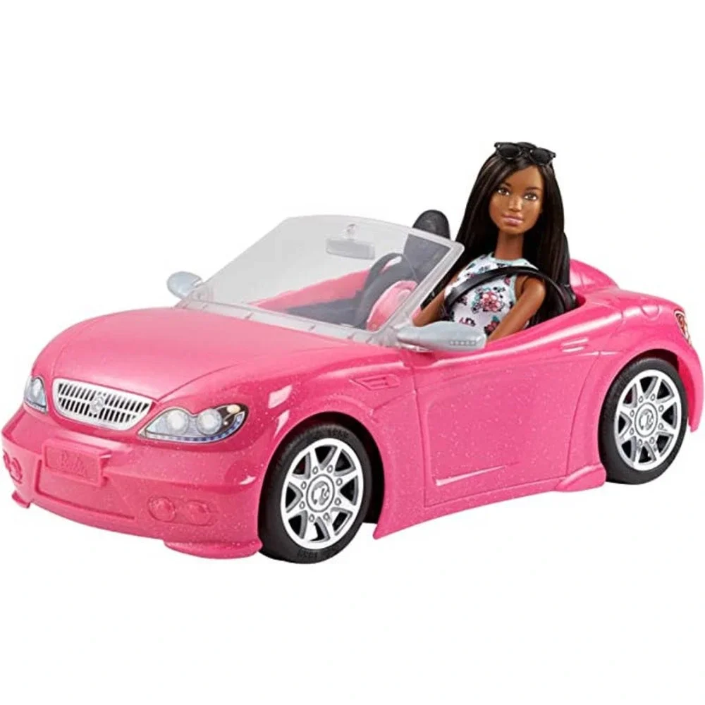 African American Barbie Doll & Pink Convertible Vehicle Car - Picture 2 of 6